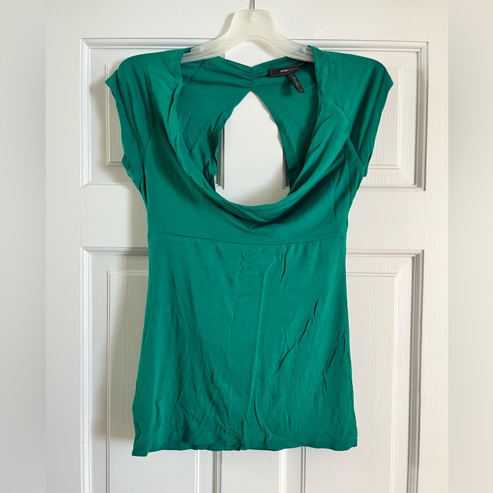 BCBGMaxAzria Teal Women's Blouse